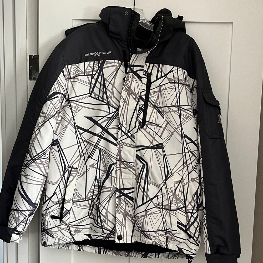 ZeroXposur Monochrome Geometric Jacket